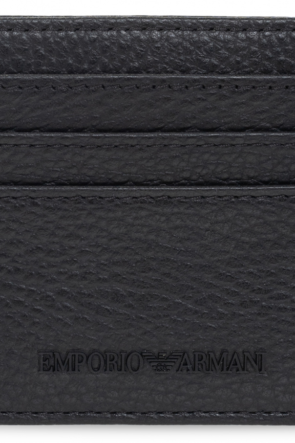 Emporio Armani Leather card case Men's Accessories Vitkac
